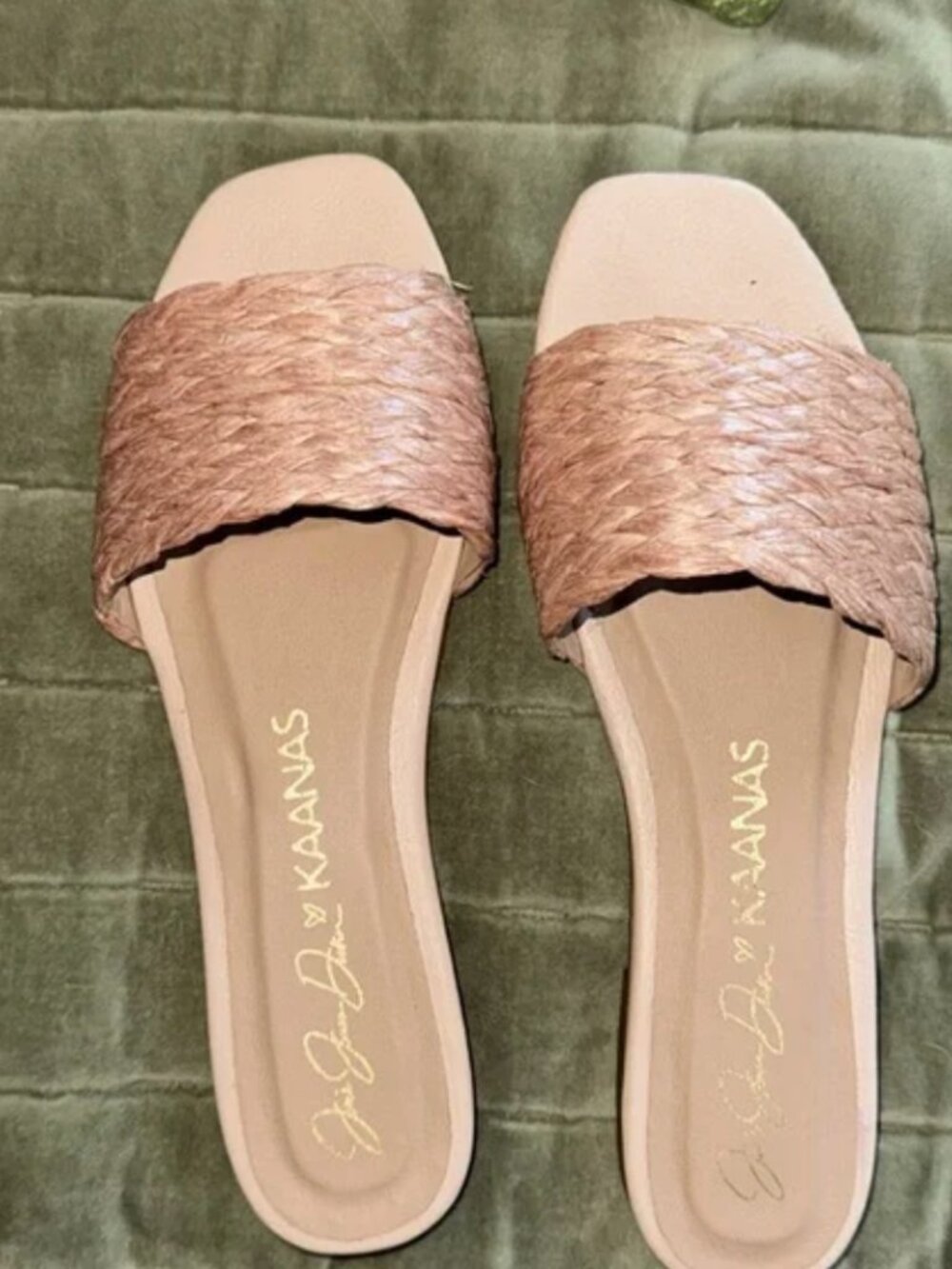 Kaanas x Jessie James Decker Key Largo Sandals Rose Blush size 8 Fair condition - Picture 2 of 3